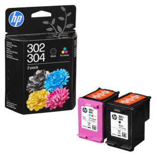 Original Druckerpatrone HP 302/304 Schwarz+Color