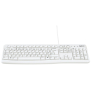 Logitech Keyboard K120 Tastatur weiß kabelgebunden mit USB