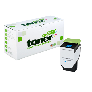 Alternative Tonerkartusche für Lexmark 802SC / 80C2SC0 Cyan - ca. 2000 Seiten