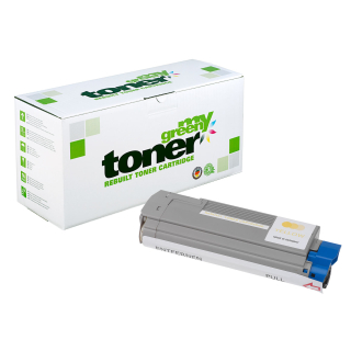 Alternative Tonerkartusche für Oki 43324421 Gelb - ca. 8000 Seiten