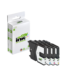 Alternative Tintenpatronen für Brother LC-985VAL Set (BK+C+M+Y) - ca. 1x800, 3x700 Seiten