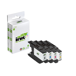 Alternative Tintenpatronen für Brother LC-1240VAL Set (BK+C+M+Y) - ca. 4x600 Seiten