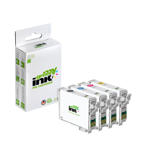 Alternative Tintenpatronen für Epson T1295 / C13T12954010 Set (BK+C+M+Y)