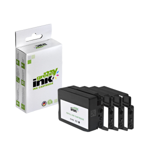 Alternative Tintenpatronen für HP C2P42AE Set (BK+C+M+Y) - ca. 1x1.000, 3x825 Seiten