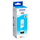 Original Tintenflasche Epson 102 / T03R24 cyan