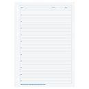 Kieser-Block A4 Lineatur 3 mit 50 Blatt liniert