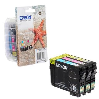 3 Original Druckerpatronen Epson 603 Color-Multipack - T03U5
