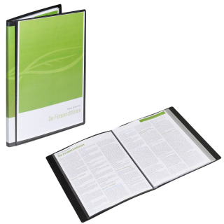 FolderSys Sichtbuch schwarz mit 30 Hüllen DIN A4