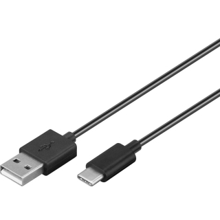 goobay USB 2.0 A/USB-C Daten- und Ladekabel 1,0 m