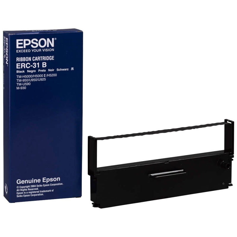 2x Alternative Farbbänder für Epson ERC 31 Schriftband TTR Office Plus Serie 