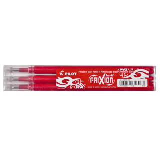 3 PILOT FRIXION Tintenrollerminen rot