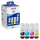 Original Tintenflaschen Epson 104 / T00P64 schwarz cyan magenta gelb