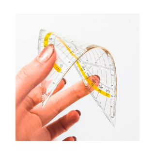 Stylex Geometrie Dreieck biegsam 16 cm klar