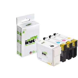 Alternative Tintenpatronen für Epson 34XL / C13T34764010 Set (BK+C+M+Y) - ca. 1x1.100, 3x950 Seiten