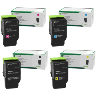 Original Lexmark 78C20x Toner Set Schwarz + Farbe