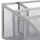 relaxdays Schreibtisch-Organizer silber Metall 5 Fächer 25,5 x 18,0 x 10,5 cm