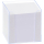 folia Zettelbox LUXBOX transparent inkl. 800 Notizzettel weiß