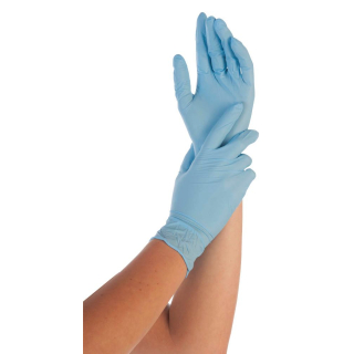 HYGOSTAR nitril Einmalhandschuhe SAFE LIGHT blau Größe S bis XL - 100 St.