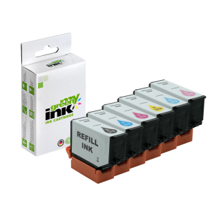 Alternative Tintenpatronen für Epson 378 / C13T37884010 Set (BK+C+M+Y+LC+LM) - ca. 1x240, 5x360 Seiten