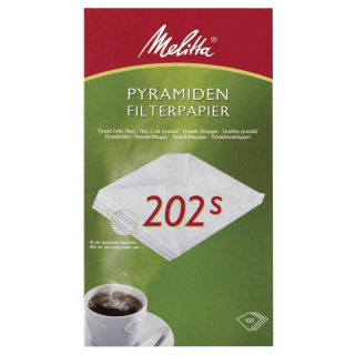 Melitta PYRAMIDEN FILTERPAPIER 202s Kaffeefilter, 100 St.