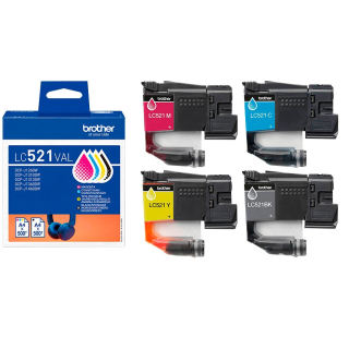 brother LC-521VAL Multipack Original Druckerpatronen