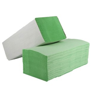 Papierhandtücher V2-3200-G-PR Zick-Zack-Falzung 2-lagig 3.200 Tücher