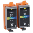 Canon CLI-36 Twin-Pack color Druckerpatronen, 2er-Set