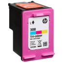 Original HP 308 schwarz, color Druckerpatronen, 2er-Set