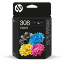 Original HP 308 schwarz, color Druckerpatronen, 2er-Set