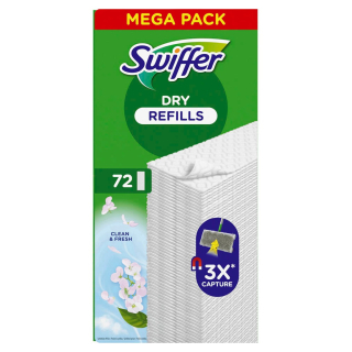 Swiffer DRY REFILLS Bodentücher, 72 St. Mega Pack