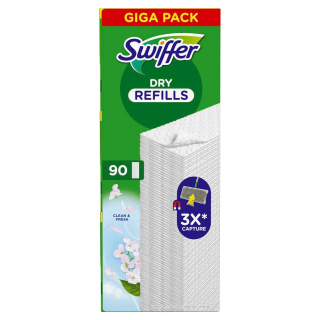 Swiffer DRY REFILLS Bodentücher, 90 St. Giga Pack