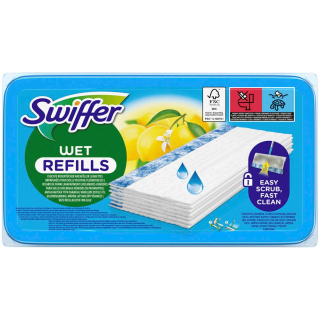 Swiffer WET REFILLS Feuchte Bodentücher Mikrofaser, 24 St. Citrus Fresh