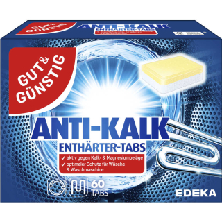 GUT&GÜNSTIG Waschmaschinen-Entkalker, 60 St.