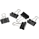 Gowi Foldbackklammern schwarz 3,2 cm, 12 Stück