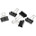 Gowi Foldbackklammern schwarz 3,2 cm, 12 Stück
