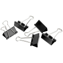 Gowi Foldbackklammern schwarz 4,1 cm, 12 Stück