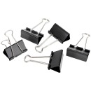 Gowi Foldbackklammern schwarz 5,1 cm, 12 Stück