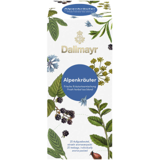Dallmayr Alpenkräuter Tee mit 25 Portionen