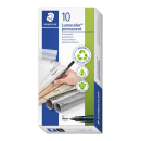 STAEDTLER Lumocolor 10 Folienstifte schwarz 1,0 mm permanent