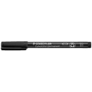 STAEDTLER Lumocolor 10 Folienstifte schwarz 1,0 mm permanent
