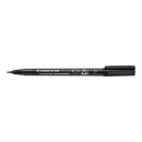 STAEDTLER Lumocolor 10 Folienstifte schwarz 0,6 mm permanent