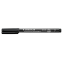 STAEDTLER Lumocolor 10 Folienstifte schwarz 0,6 mm permanent