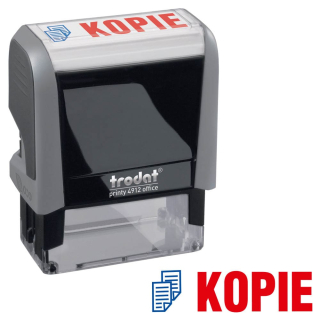 trodat Textstempel "Kopie" printy 4912 office blau, rot