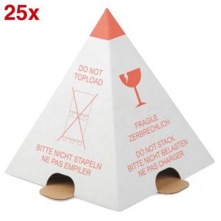 WIHEDÜ Palettenhütchen rot, weiß 23,0 cm, 25 St.