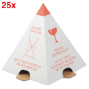 WIHEDÜ Palettenhütchen rot, weiß 23,0 cm,...