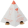 WIHEDÜ Palettenhütchen rot, weiß 23,0 cm, 25 St.