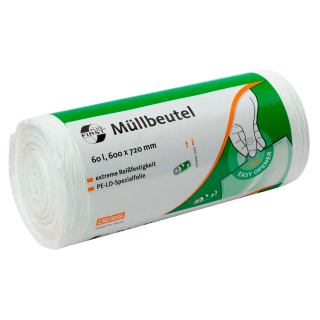 DEISS Müllbeutel FIRST PLUS® 60,0 l transparent 12 µm, 50 St.